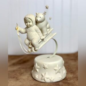 Dept 56 Snowbabies Sliding through the Milky Way musical figurine